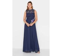 Tall Lace Chiffon Maxi Dress Long Tall Sally Blue 14