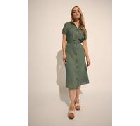 Long Tall Sally Tall Linen Midi Dress In Light Khaki Light Khaki 18