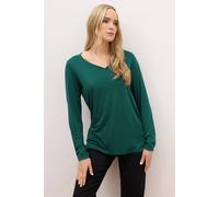 Long Tall Sally Women's Tall Long Sleeve V-Neck Top in Green | Size: 10 Long Tall Sally Green 10