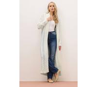 Tall Longline Cardigan Long Tall Sally White 18-20
