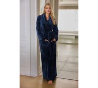 Long Tall Sally Women's Tall Maxi Luxe Dressing Gown in Dark Navy | Size: 14-16 Long Tall Sally Dark Navy 14-16