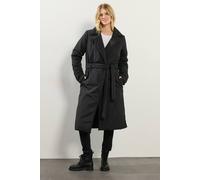 Long Tall Sally Tall Padded Midi Coat In Black Black 12