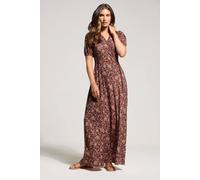 Long Tall Sally Tall Paisley Wrap Maxi Dress In Orange Orange 10