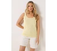 Long Tall Sally Tall Premium Knitted Vest Top In Yellow Yellow
