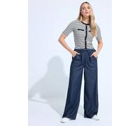 Long Tall Sally - LTS Tall Pull On Wide Leg Jeans - Women's Dark Blue