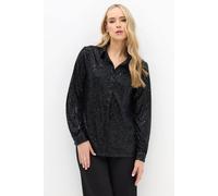 Long Tall Sally Tall Sequin Shirt In Black Black 12
