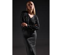 Long Tall Sally Tall Sequin Top In Black Black 12