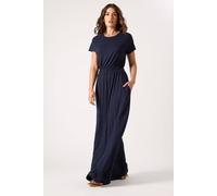 Long Tall Sally Tall Shirred Waist Maxi Dress In Dark Navy Dark Navy 18
