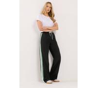 Long Tall Sally Tall Side Stripe Trousers In Black Black 14L
