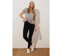 Long Tall Sally Tall Skinny Stretch Trousers In Black Black 16XXL
