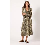 Long Tall Sally Tall Snake Midi Dress In Brown Brown 16