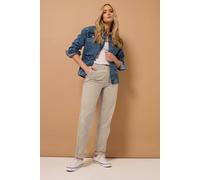 Long Tall Sally Tall Straight Leg Chino Jeans In Stone Stone 22XL