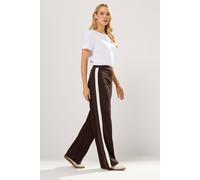 Long Tall Sally - LTS Tall Stripe Wide Leg Trousers - Women's Brown