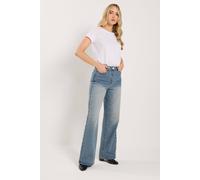 Long Tall Sally Tall Studded Wide Leg Jeans In Blue Blue