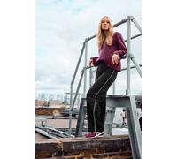 Long Tall Sally - LTS Tall Striped Wide Leg Leggings - Women's Black