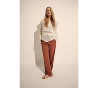 Long Tall Sally - LTS Tall Rust Linen Tie Waist Trousers - Women's Orange