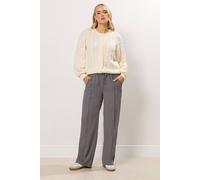 Long Tall Sally Tall Wide Leg Trousers In Grey Grey 12XL