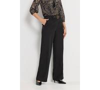 Long Tall Sally Tall Belted Wide Leg Trousers In Black Black