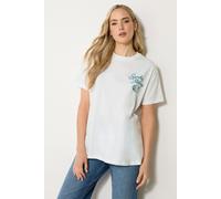 Long Tall Sally Women's Tall 'Breakfast Club' Slogan T-Shirt in White | Size: 14 Long Tall Sally White 14