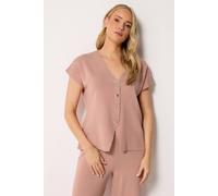 Long Tall Sally Women's Tall Button Knitted Cardigan in Light Pink | Size: 14-16 Long Tall Sally Light Pink 14-16