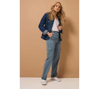 Long Tall Sally Women's Tall Cargo Chino Jeans in Blue | Size: 18L Long Tall Sally Blue 18L