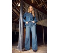 Long Tall Sally - LTS Tall Wide Leg High Waisted Jeans - Women's Blue