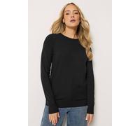 Long Tall Sally Women's Tall Knitted Crew Neck Jumper in Black | Size: 14/16
