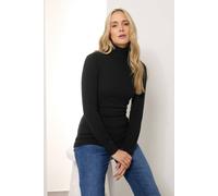 Long Tall Sally Women's Tall Knitted Roll Neck Jumper in Black | Size: 14/16