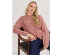 Long Tall Sally Women's Tall Pointelle Knit Cardigan in Pink | Size: 18-20 Long Tall Sally Pink 18-20