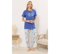 Long Tall Sally Women's Tall Postcard Slogan Pyjama Set | Size: 10-12 Long Tall Sally Multicolor 10-12