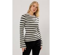 Long Tall Sally Women's Tall Ribbed Jumper in Natural | Size: 10-12 Long Tall Sally Natural 10-12