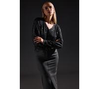 Long Tall Sally Women's Tall Sequin Top in Black | Size: 14 Long Tall Sally Black 14