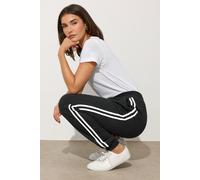 Long Tall Sally Women's Tall Side Stripe Jogger in Black | Size: 12 Long Tall Sally Black 12
