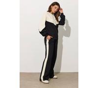 Long Tall Sally Tall Side Stripe Joggers In Black Black