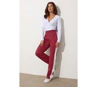 Long Tall Sally - LTS Tall Side Stripe Fitted Straight Leg Joggers - Women's Red
