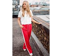 Tall Side Stripe Wide Leg Trousers Long Tall Sally Red 12L