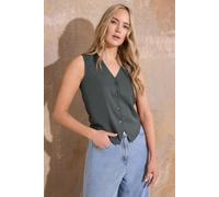 Long Tall Sally - Lts Tall Sleeveless Waistcoat Top - Women's