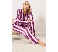 Long Tall Sally - Lts Tall Red Stripe Satin Pyjama Set - Women's