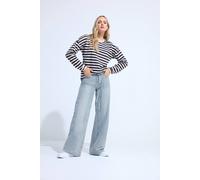 Long Tall Sally - LTS Tall Wash Tie Waist Cotton Wide Leg Jeans - Women's Light Blue