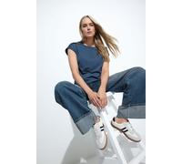 Long Tall Sally - LTS Tall Dark Washed Denim Turn Up Jeans - Women's