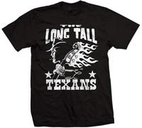 Long Tall Texans Men's Fashion Short Sleeves Cotton T-Shirt for Tops Clothing Black Black