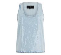 Long Tank Shimmer - female - 7 For All Mankind - Sleeveless Tops - Blue - M - Tops M