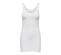 ONLY Women's Onllive Love Long Tank Top Noos,White (White), M