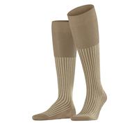 FALKE Men's Oxford Stripe M Kh Cotton Long Patterned 1 Pair Knee-High Socks, Brown Camel 5038, 8.5-9.5