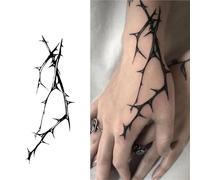 Long Thorns Temporary Tattoo,Lasts To 15 Days New Technology Magic Waterproof Semi Permanent Sticker.Fake Tattoos(2pcs)