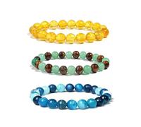 Long tiantian 3PCS Money Bracelet for Women Feng Shui Healing Bracelet Wealth Bracelet Spiriletta Pulseras Amuleto Espiritual, L, no gemstone