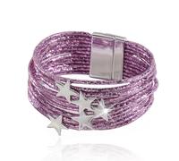 Long tiantian Boho Bracelets for Women Purple Crystal Layered Beaded Bracelets Bohemian Stretch Bracelet Stack Stone Charm Bracelets Boho Outfits for Women Gifts for Christmas Stocking Stuffers, Faux