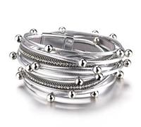 Long tiantian Boho Leather Wrap Bracelets for Women Country Concert Outfits Leather Bracelet Western Dress Accessories for Women Trendy 2025, D3:leather cuff bracelet, Zinc, no gemstone