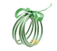 Long tiantian Cute Jelly Bangles Bracelets for Women 80's Neon Pink Glitter Dress Glitter Filled Jelly Bracelet Buddha Purple Dress Accessories Outfit for Women Trendy 2025, adjustable, alloy, no
