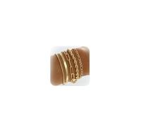 Long tiantian Gold Stackable Bracelets for Women